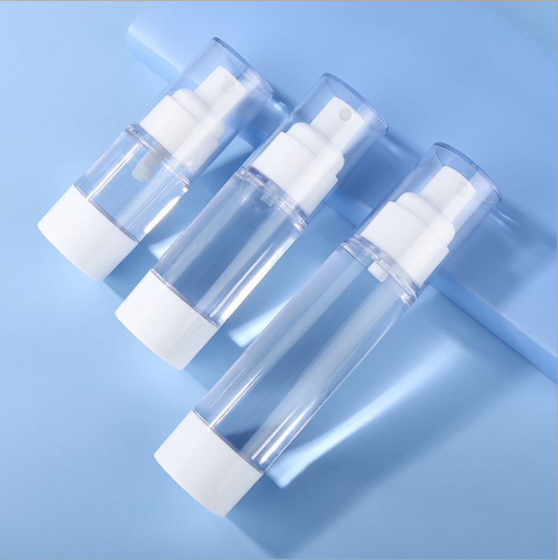 1pc tragbare Kunststoff Airless Vakuumpumpe Toiletten artikel Reise flaschen Make-up Kosmetik für Creme Gel Feuchtigkeit cremes Lotion Flasche