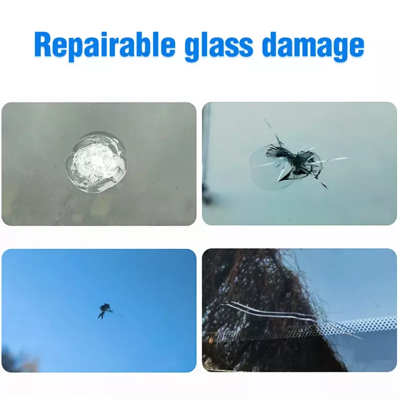Car Windshield Cracked Repair Tool DIY Window Phone Screen Kit Restoration Curing Glue Auto Glass Scratch Crack Restore No trace