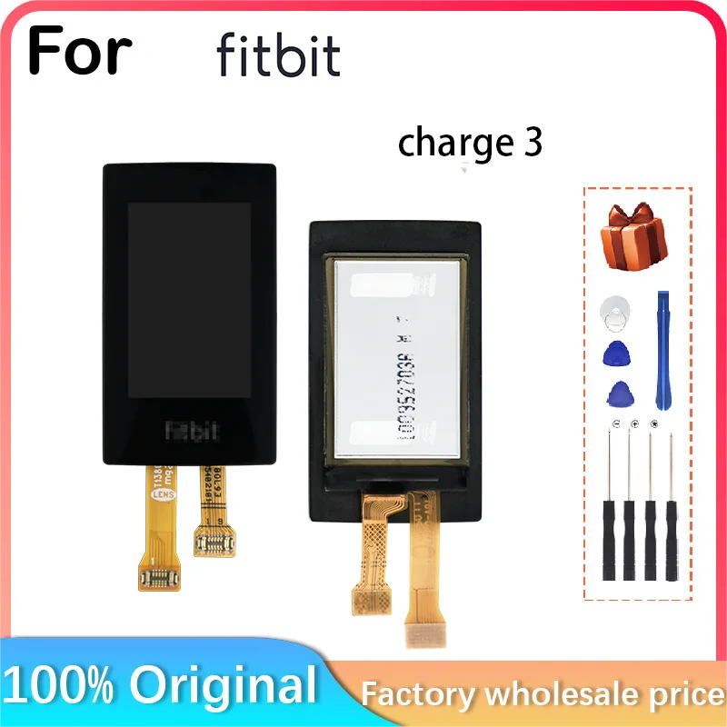 Nowy dla Fitbit charge3 inteligentna bransoletka sportowa ekran LCD + dotykowy, odpowiedni do ładowania Fitbit 3 montaż ekranu LCD