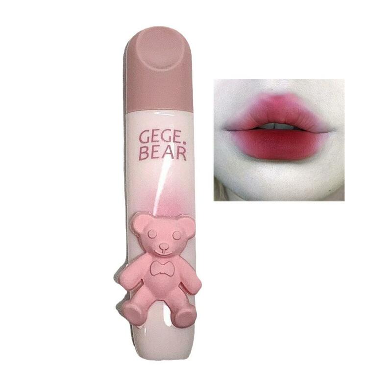 Gegebea Gogo Bear Tender Color Lip Glaze Soft Mist Milk Mist Gloss Son Lip Nhung Lipstick Mud Matte Lip M soud N8P7