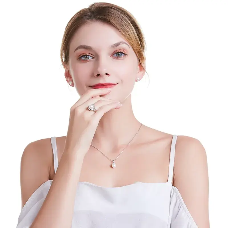 925 sterling silber schmuck auf verkauf große natürliche perle ringe für frauen stein ring einstellbare weiß/rosa/lila perle