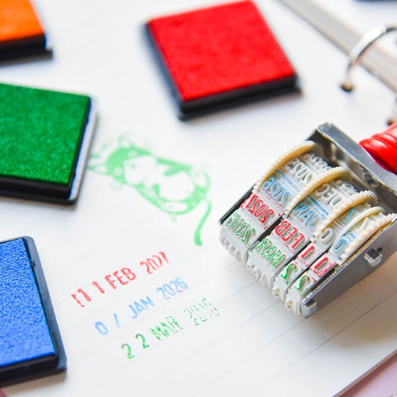 20 kleuren ambachtelijke inktstempelkussens Pigment-stempelkussen voor DIY Craft Scrapbooking Vingerverf-inktkussenset