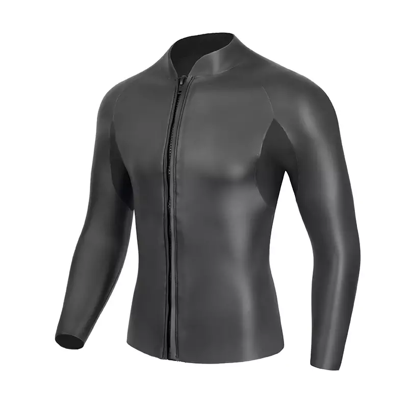 3MM CR Neoprene Wetsuit Men  Top Suit Glue Bonding High Elastic Surfing Winter Swim Snorkeling Quick-drying UV Protection Suit