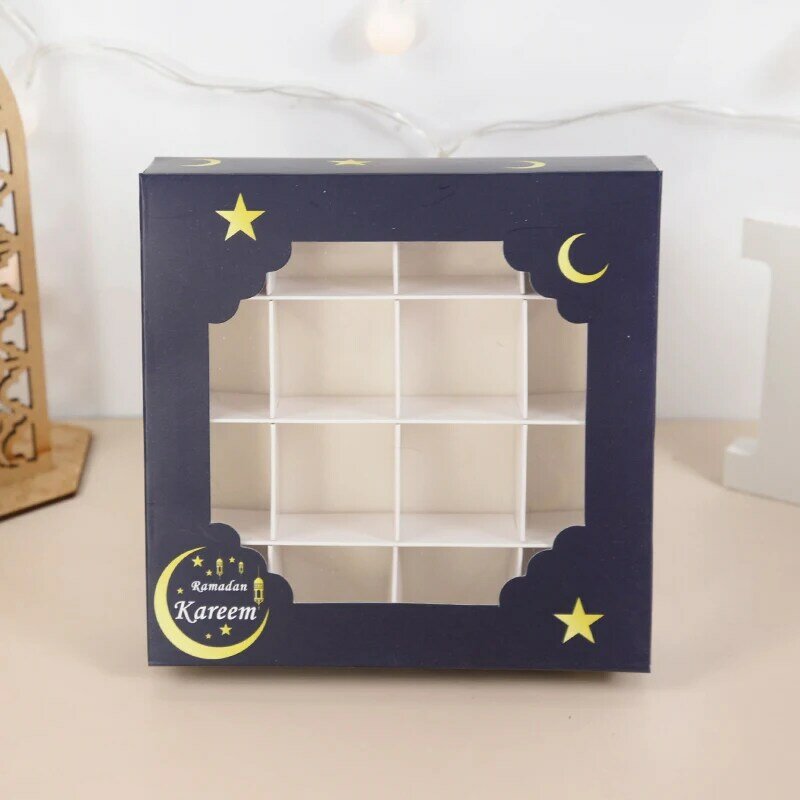Caja de Chocolate para pastel de Ramadán Eid Mubarak, suministros para fiesta islámica musulmana, al-fitr Eid Paquete de regalo, suministros para decoración de Mubarak, 2023