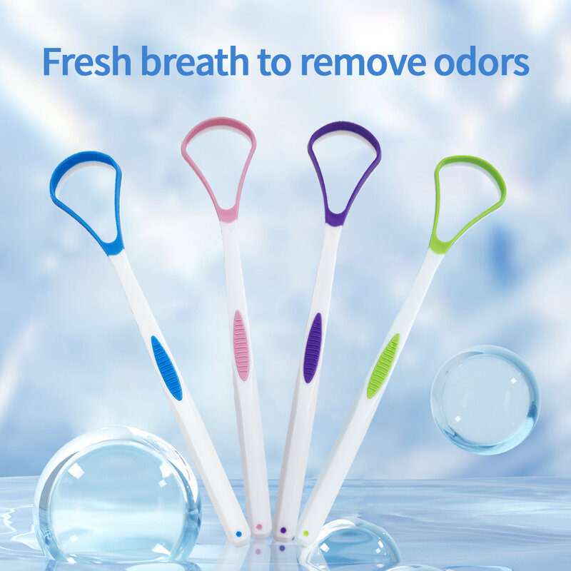 Spazzola per raschietto per lingua pulizia in Silicone morbido la superficie della lingua spazzole per la pulizia orale detergente per la salute dell'alito fresco