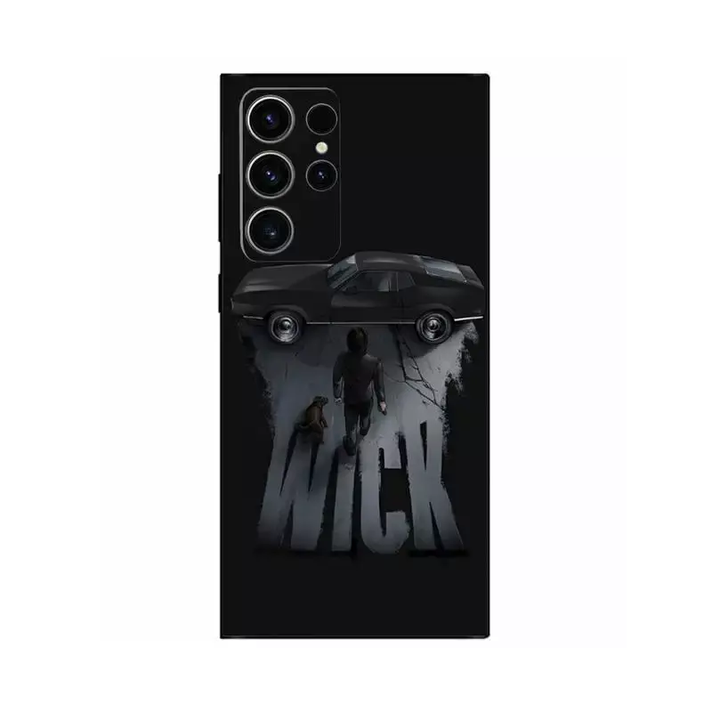 Movie J-John Wick Bab Phone Case for SamsungS23,S22,S21,S20 Ultra Pro S10,S30Plus,20 Ultra Black Cover