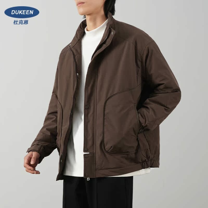 Maillard 코튼 세트, 두꺼운 재킷, 캐주얼 작업복, 용수철 및 가을