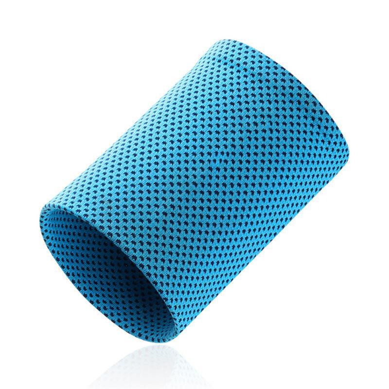 Penahan pergelangan tangan pendingin es gelang tenis berongga bungkus gelang olahraga pita keringat untuk Gym Yoga voli pita keringat tangan