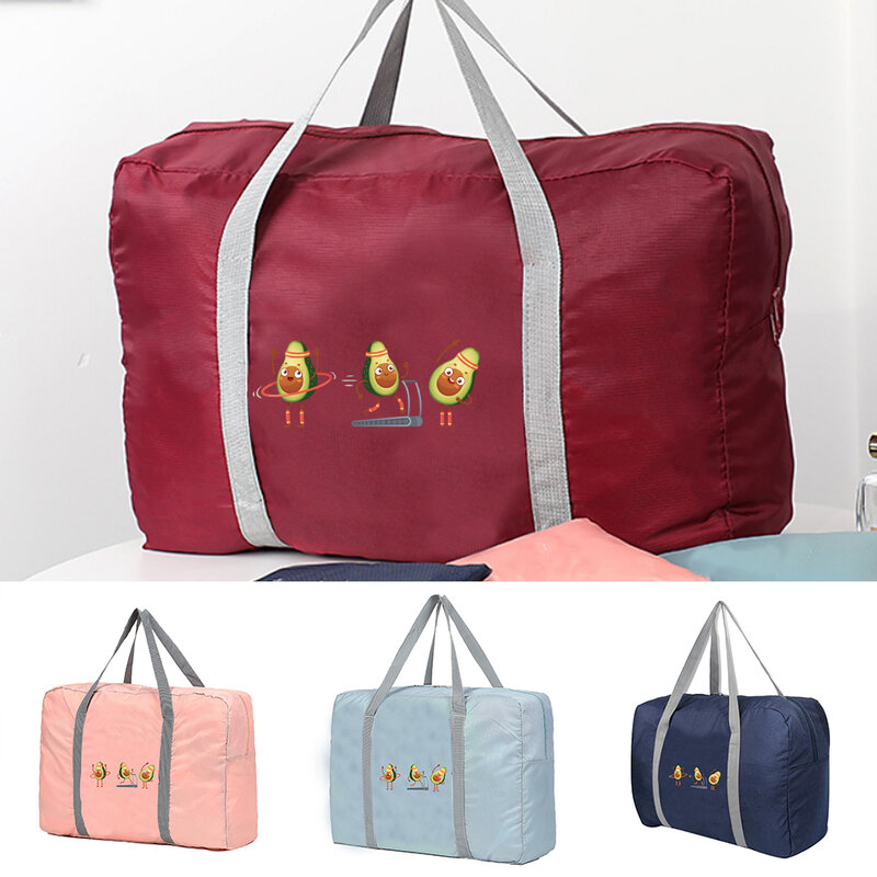 Large Capacity Travel Bags Men Clothing Organize Travel Bag Women Storage Bags Luggage Bag Handbag Sports Avocado Print