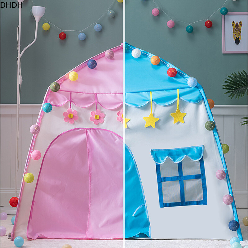 Children's Tent Indoor Outdoor Games Garden Tipi Princess Castle Folding Cubby Toys Tents  Enfant Room House Teepee Playhouse
