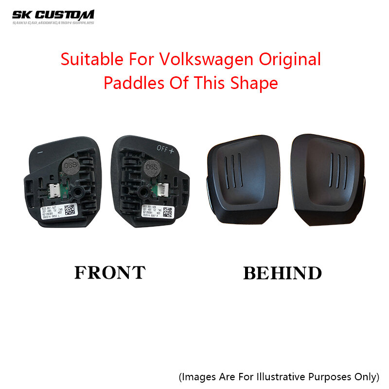 SK CUSTOM For Volkswagen Golf 8 MK8 GTI RLine Accessories Car Aluminium Steering Wheel Paddle Shifters Car Interior Modification