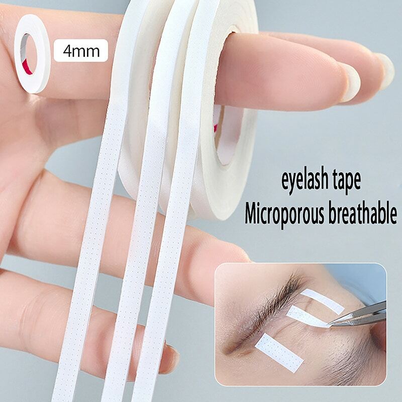 Wholesale 4mm Width Eyelash Extension Tape Makeup Breathable Anti-allergy Easy to Tear Micropore Tape Professional Lashes Tape