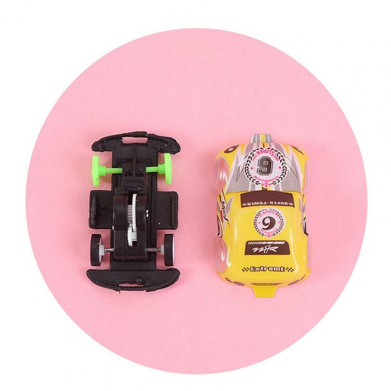 Inertia Toy Car Toy 5pcs Cartoon Pull Back Car Toy Set for Kids Party Favors Birthday Gifts Printed Pattern for Children's