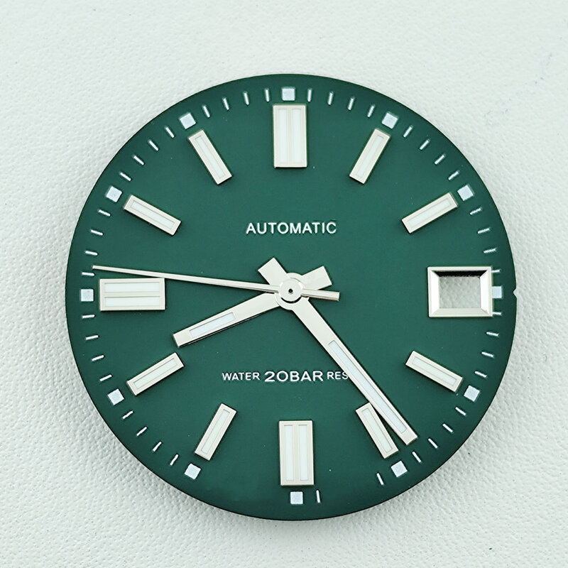 Tarcza tarcza do zegarka NH35 S zielona świecąca tarcza nadaje się do akcesoriów zegarek z czujnikiem ruchu NH35 NH36