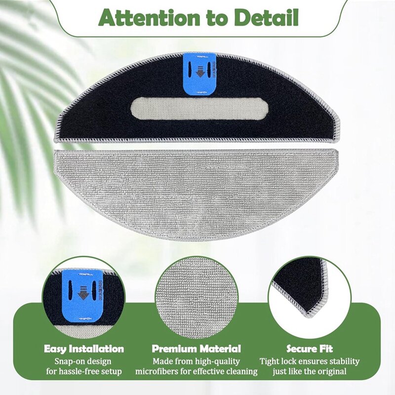 Kit di ricambio come mostrato in plastica per Irobot Roomba Combo I5, I5 +, J5, J5 + spazzola laterale principale filtro Hepa Mop panno pezzi di ricambio