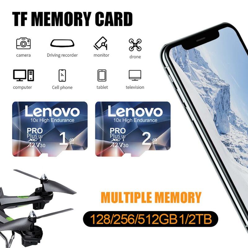 Lenovo Memory Card 2TB 1TB A2 Class10 Mini SD Card 512GB 256GB TF Flash Card 128GB For Nintendo Switch Phone Car Device Monitor