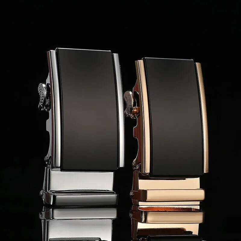 Hebilla de cinturón automática de aleación para hombre, accesorios de exterior usados para cuerpo de cinturón ancho de 3,5 cm, nueva variedad de estilos de diseño para negocios