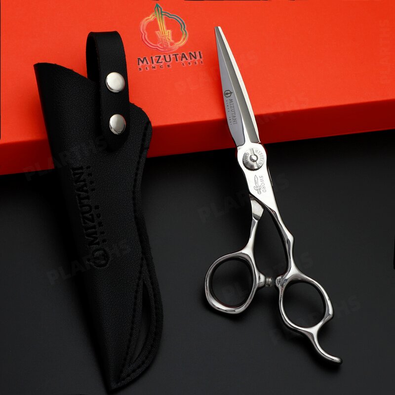MIZUTANI-profissional cabeleireiro tesoura, barbeiro tesoura, máquina de corte do cabelo, material VG10, 6,0"