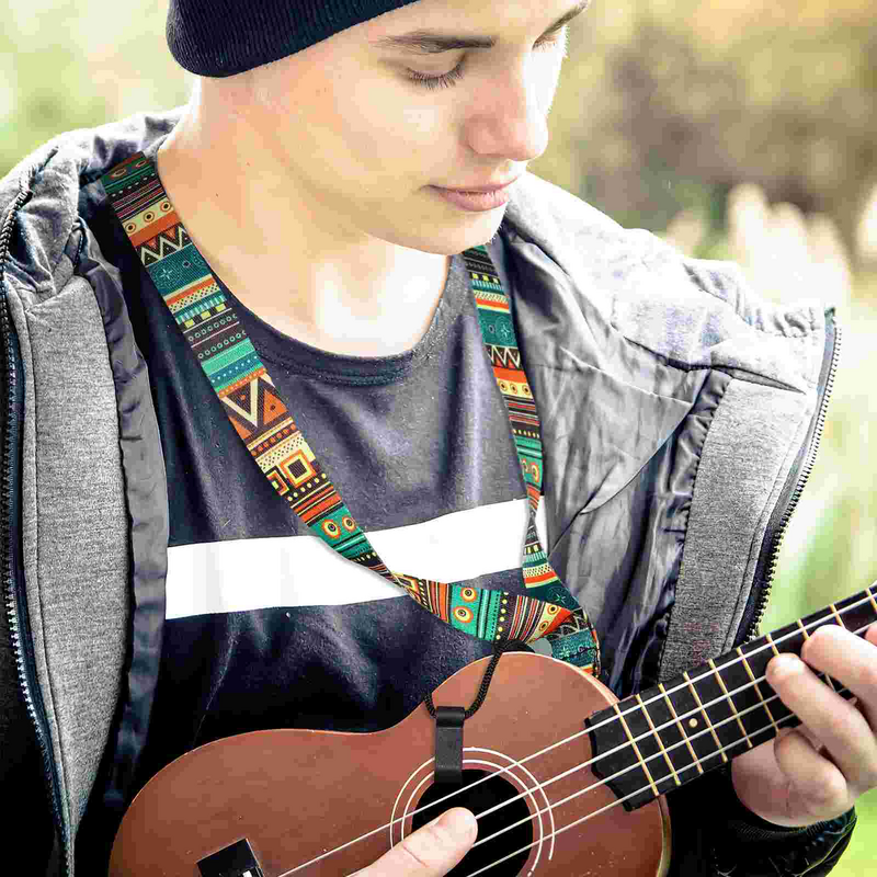 Ukulele Accessoires Mode gurte Gitarre Folk-Custom Schulter clip kein Bohrer verstellbar tragen bunt