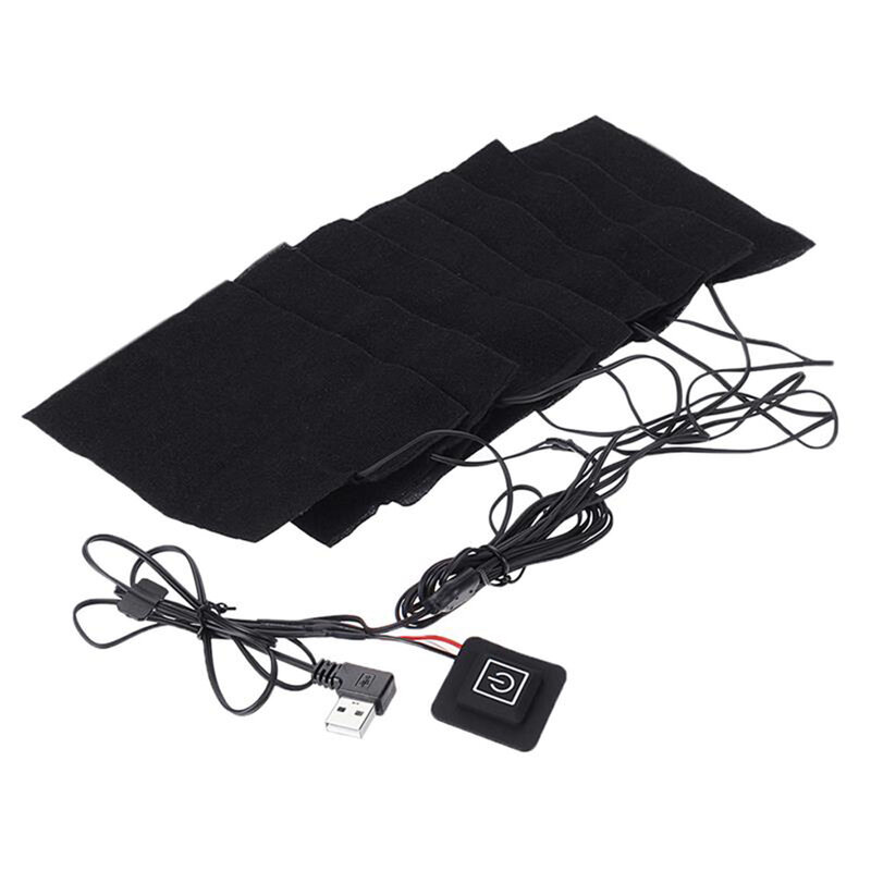 Nowy gorący USB elektryczny podgrzewacz tkaniny naukowa kontrola temperatury odporność na zimno na zimna pogoda nosić ubrania