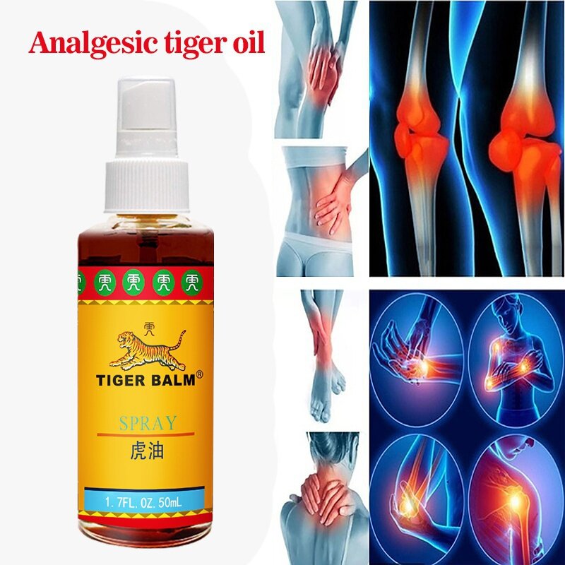 Olio di tigre thailandese medicina cinese per il trattamento dell'artricità reumatica, dolore muscolare, ecchimosi e gonfiore