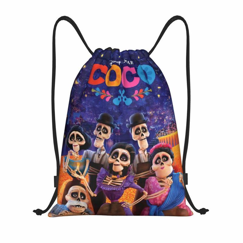 Custom Coco Drawstring Bag for Training Yoga Backpacks Men Women Miguel Rivera Sports Gym Sackpack