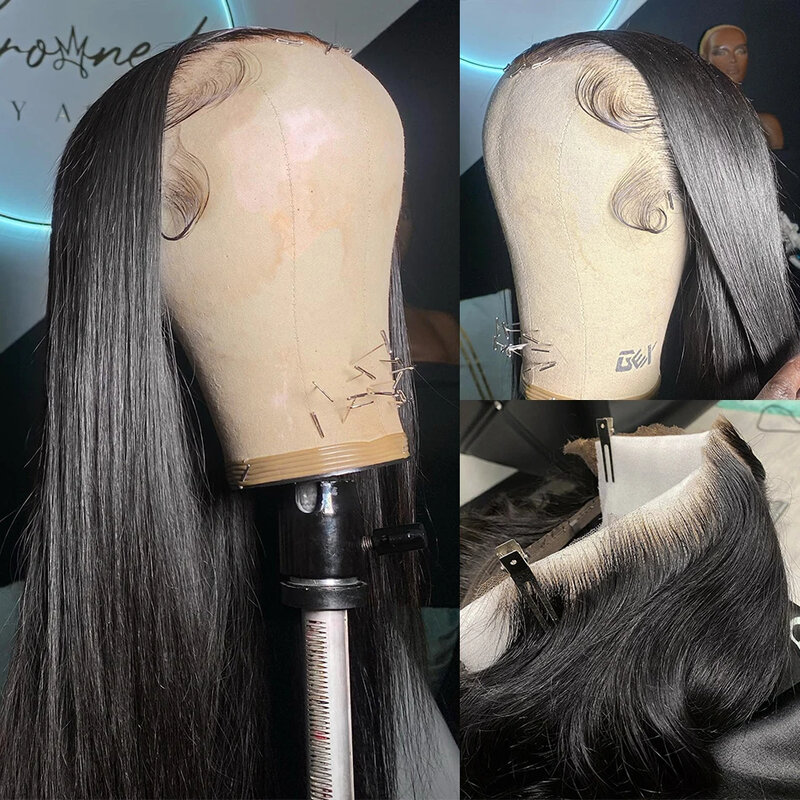 13x4 13x6 кости прямые кружевные передние парики человеческие волосы 30 дюймов без клея HD прозрачные бразильские Remy человеческие волосы парики для женщин