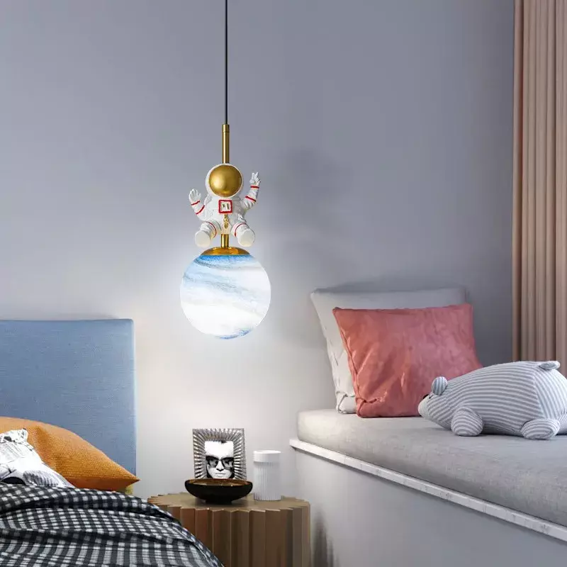 Moderna lampada a sospensione a LED per camera da letto comodino camera dei bambini creatività lampadario Indoor Lustre Home decoratian apparecchio di illuminazione