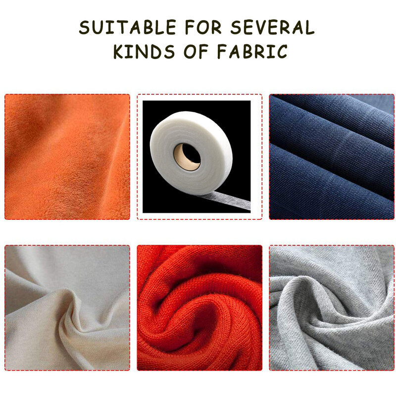 70 Yards bianco biadesivo accessorio per cucire nastro adesivo panno abbigliamento fusibile Interlining tessuto nastro Patchwork panno indumento