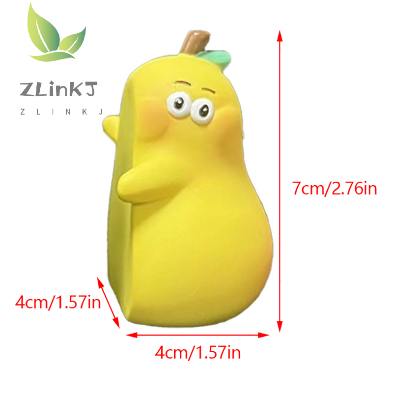 Cute Cartoon Never Leave Hug Pear Doll Funny Desktop Decoration Couple Figurines Crafts Home Desktop Resin Ornament Lovely Gifts