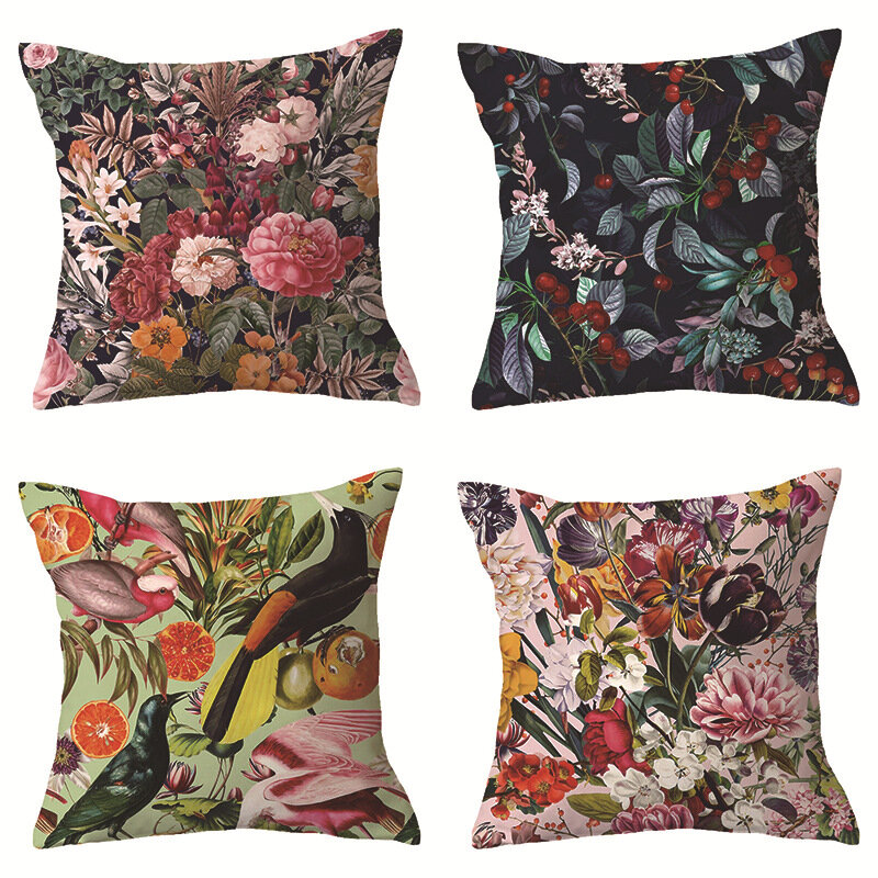 2023 new 45x45cm Painting Nordic Style Colorful Cartoon Girl cushion for Sofa Home Cover Decor Pillowcase наволочки декоративные
