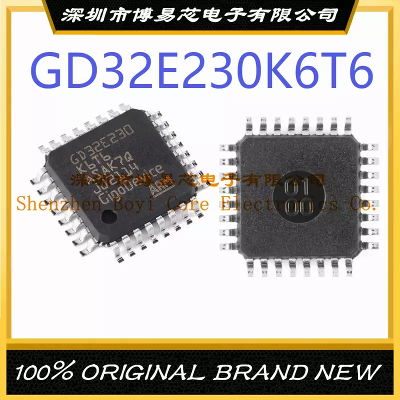 GD32E230K6T6 Paket LQFP-32 Lengan Cortex-M23 72MHz Flash Memory: 32KB RAM: 4KB MCU (MCU/MPU/SOC)