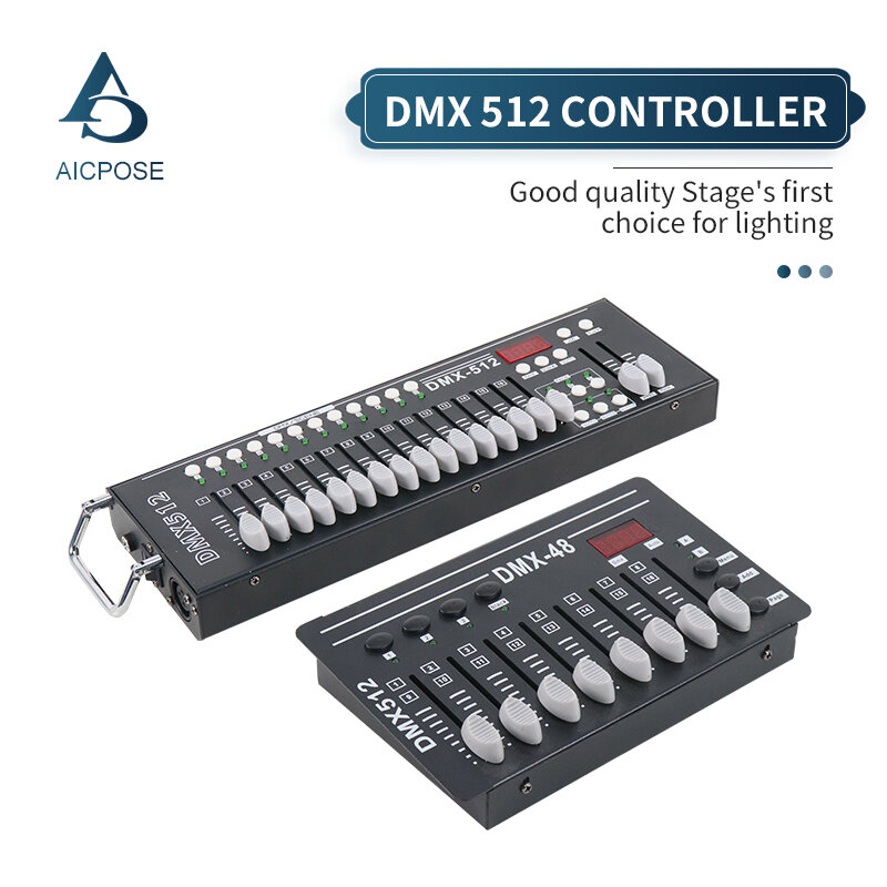 Mini Controlador DMX para LED Par Light, DJ Light Console, DMX-48, Universal, Padrão Internacional, Controle DMX512