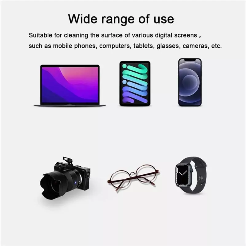 Gril de polissage universel pour Apple, iPhone 11, 12, 13, 14Pro, Poly XS, 7, 8 Plus, iPad, Macbook Wipe, Everths, 5 pièces