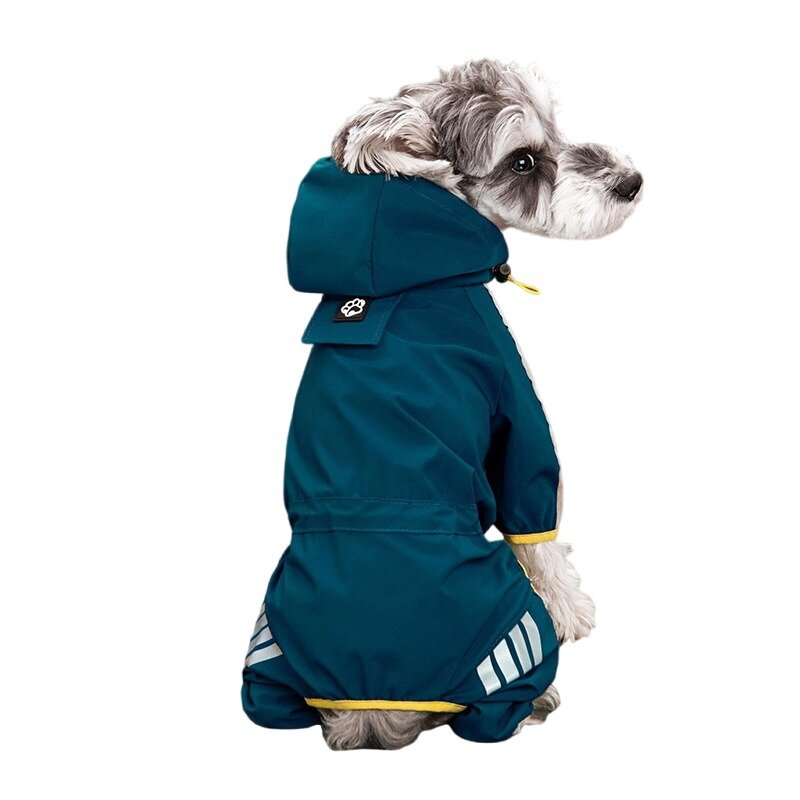Impermeável reflexiva Dog Raincoat, Pet Roupas, Chihuahua Maltese Rain Coat, Macacão Cães Pequenos e Médios, Macacão Cães