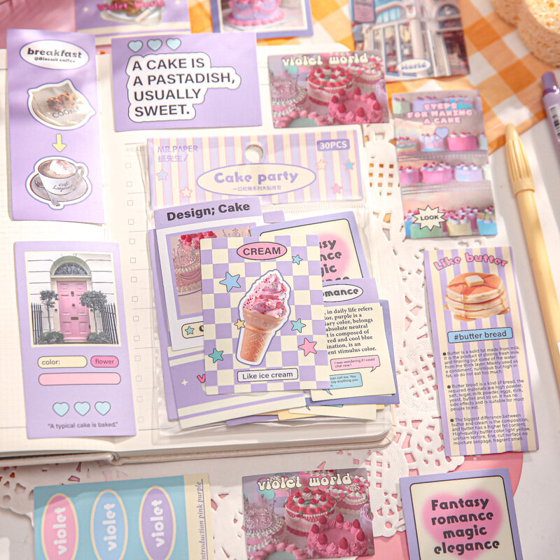 20sets/lot Kawaii Scrapbook Sticker soft candy Scrapbooking Supplies diary Planner Decorative Craft Stationery Sticker