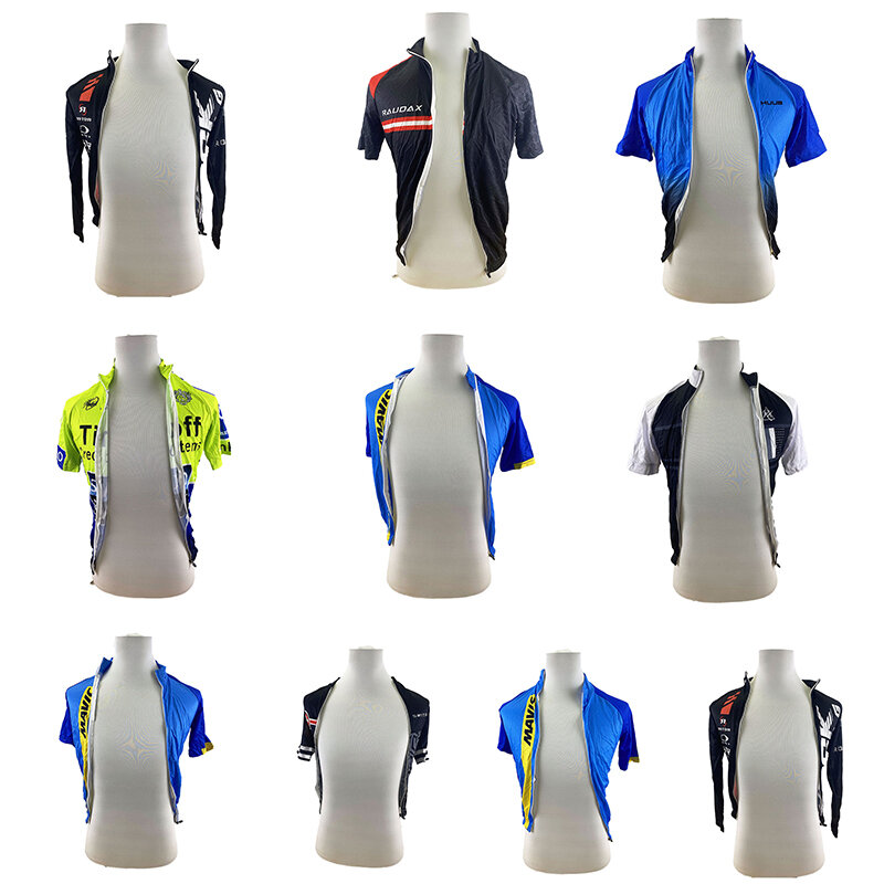Conjunto de camisa de ciclismo masculino manga curta, roupas de bicicleta, roupas de verão, vestir melhor, 10 conjuntos