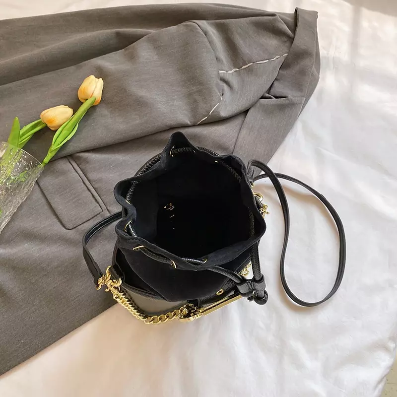 2023 modne luksusowy projektant torby kubełkowe PU skórzane małe torby na ramię Crossbody kobiecy Trend torba typu Messenger dla kobiet