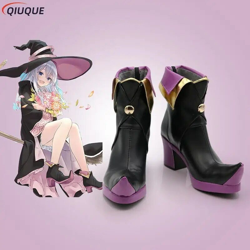 Anime Cosplay Shoes, The 150.of Elaina, WPanama ing Witch Boots, Majo No Tabitine-ty, Lovely Halloween Party Accessrespiration