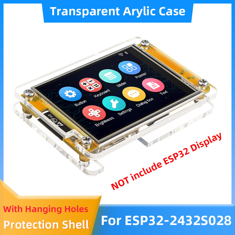 Transparent Acrylic Case for ESP32-2432S028 Development Board ESP32 2.8 Inch 240*320 Smart Display (without ESP32 Board)