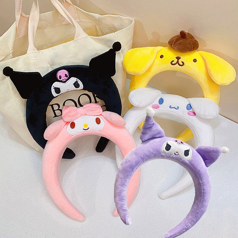 Kawaii Plush Headbands para Meninas, Acessórios de Cabelo, Anime Cartoon Headdress, Presentes Bonitos
