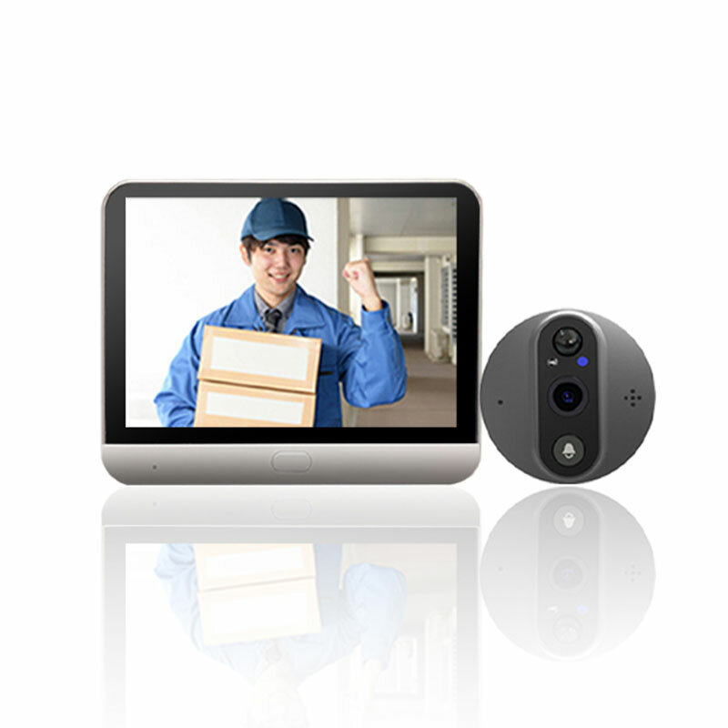 Yuezhe 3MP Security-protection Peephole Doorbell Camera Smart Home 4.3 IPS Screen Night PIR wifi Phone wireless doorbell home
