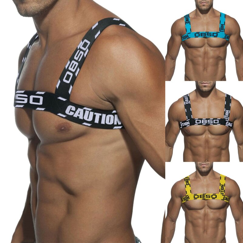 Эластичная портупея для мужчин, сексуальные плечевые ремни, нагрудный бандаж, бандаж для мышц, пояс БДСМ, фетиш, с вырезами, боди, портупея, костюм для секса