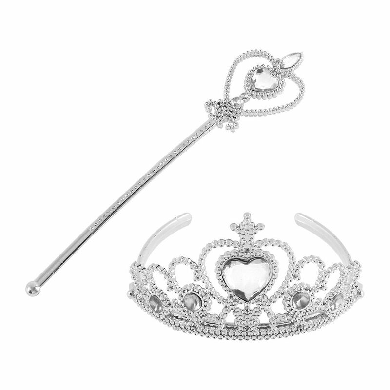 Party Role-playing Games Tiara Heart-Shaped Crown Magic Wands Kids Toy Headwear Hair  Styling Accessories Fashion Accessories