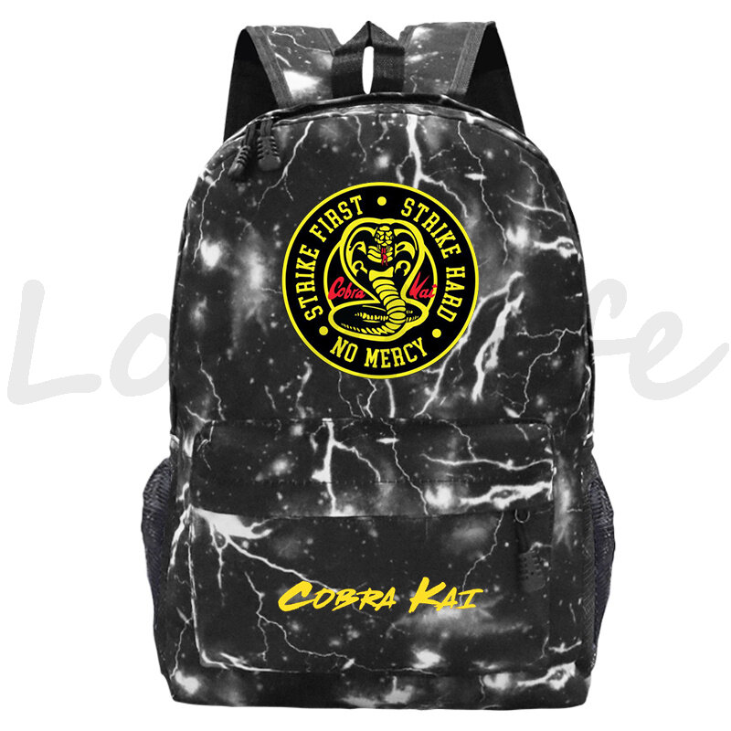 Cobra Kai Print Children Backpack Large Capacity Lightweight School Bags Primary School Students Bookbag Kids Casual BackPack