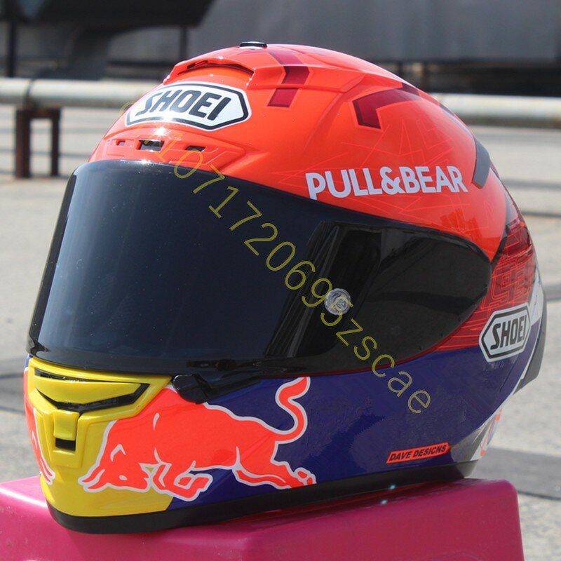 หมวกหมวกคลุมเต็มหน้ามอเตอร์ไซค์ SHOEI X-Spirit III มาร์เกซ Catalunya X-fourteen กีฬาจักรยานแข่งหมวกกันน็อคมอเตอร์ไซค์