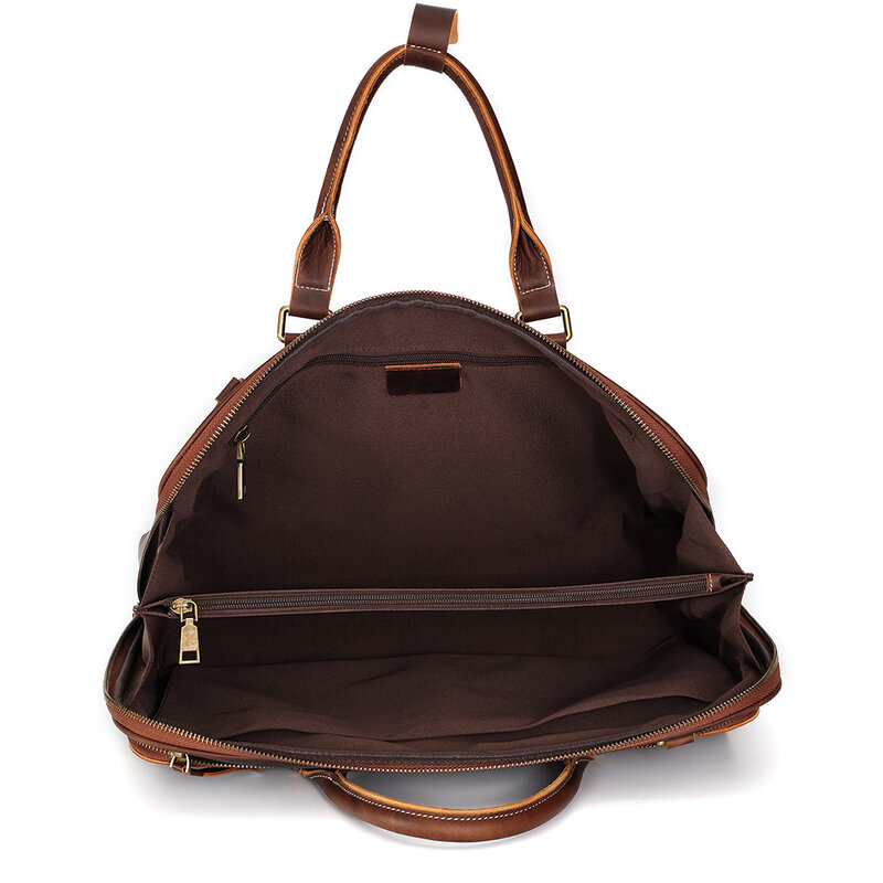 New Style Crazy Horse Men's Briefcase Multifunctional Retro Shoulder Bag Business Genuine Leather Handbag Men's Bag