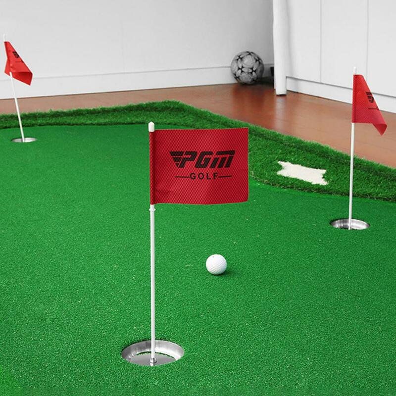 1 Set Golf Hole Cup Met Vlag Beknopte Hoge Intensiteit Omzet Voorkomen Golf Green Cups Voor Concurrentie