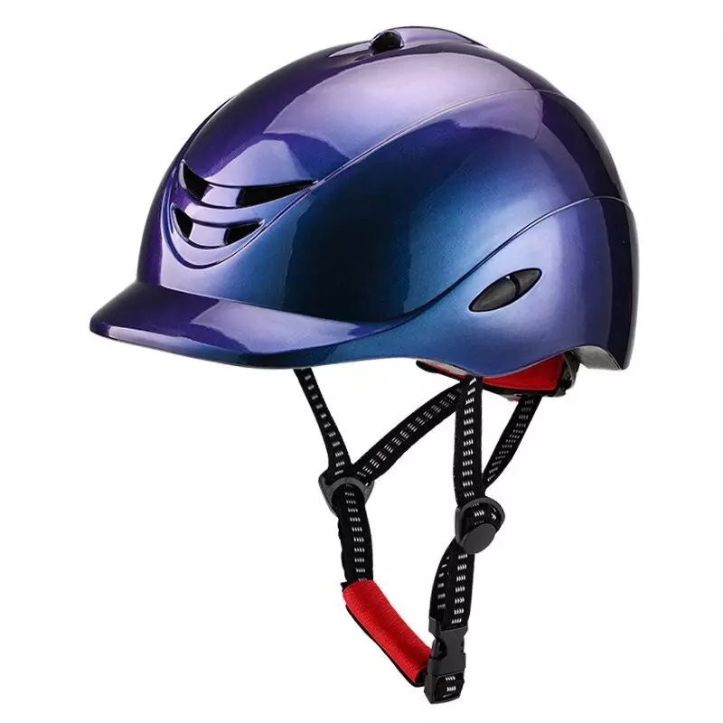 2024 전문 승마 헬멧, 하프 커버, 조절 가능한 안전 보호 캡, 편안한 착용감
