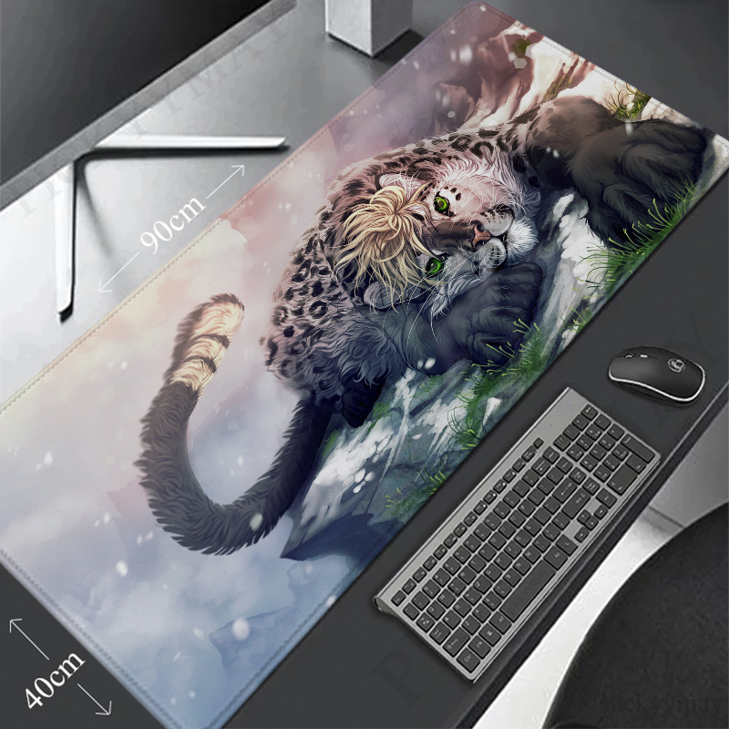 Large Anime Mouse Pad Gaming Accessories Fantasy Animals Desk Mat Mousepad Xxl Game Mats Deskmat Gamer Mause Office Pads Pc Mice